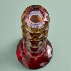 Chandelier Fancy Crystal, magenta, rond, verre