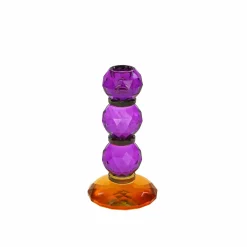 Chandelier Fancy Crystal, magenta, rond, verre
