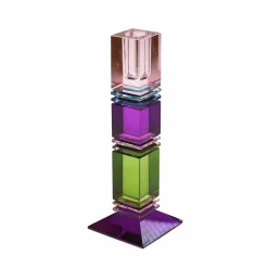 Chandelier Fancy Crystal, multicolore, carré, Verre
