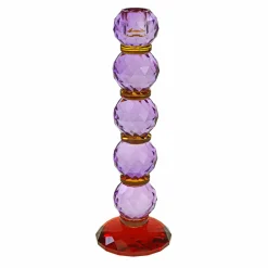 Chandelier Fancy Crystal, magenta, rond, verre