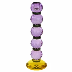 Chandelier Fancy Crystal, violet, rond, verre