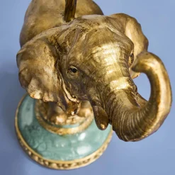 Chandelier Éléphant, Peint à la Main