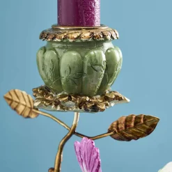 Chandelier perroquet, vert-or
