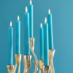 Chandelier Roots, or, aluminium, fait main, 25x22x63,5 cm