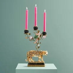 Chandelier Tigre, Peint à la Main