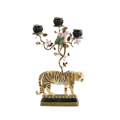 Chandelier Tigre, Peint à la Main