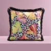 Coussin à franges Gingko