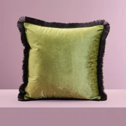Coussin à franges Gingko