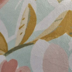 Coussin à franges Paeonia, rose-ble