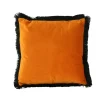 Coussin en velours Velvet Cushion, orange-noir