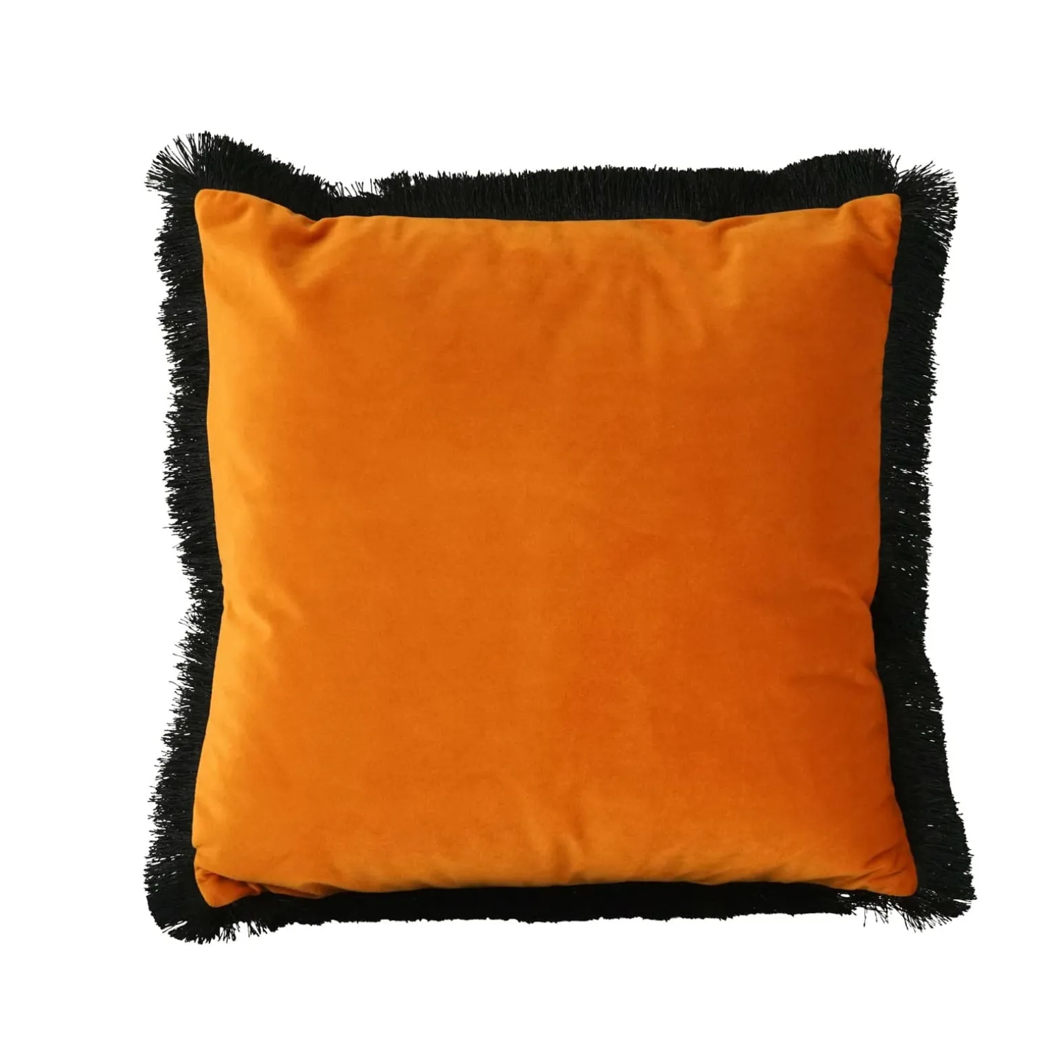 Coussin en velours Velvet Cushion, orange-noir