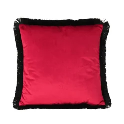 Coussin en velours Velvet Cushion, rose-noir