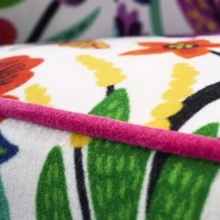 Fauteuil en Velours avec Motif Floral Adventure, Multicolore