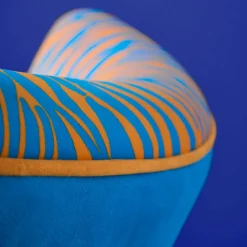 Fauteuil Zebra, bleu