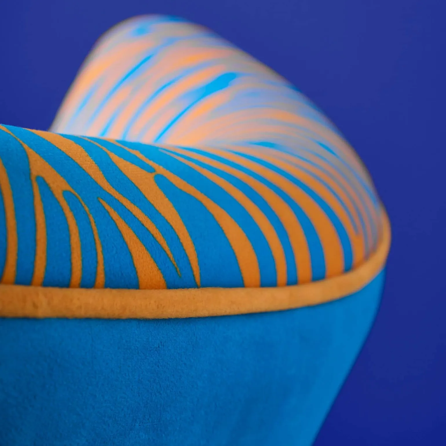 Fauteuil Zebra, bleu
