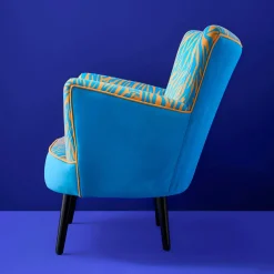 Fauteuil Zebra, bleu