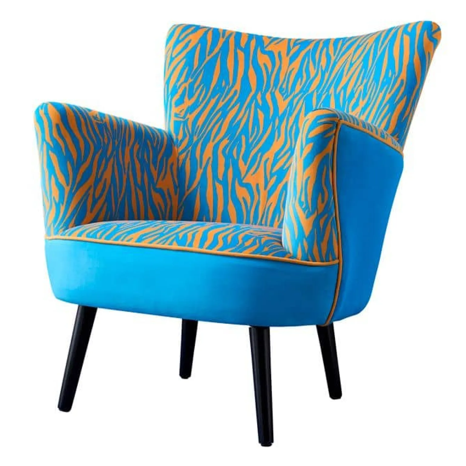 Fauteuil Zebra, bleu
