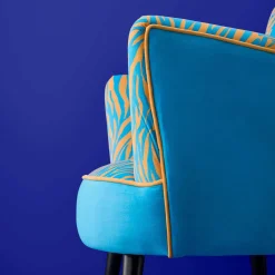 Fauteuil Zebra, bleu