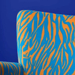 Fauteuil Zebra, bleu