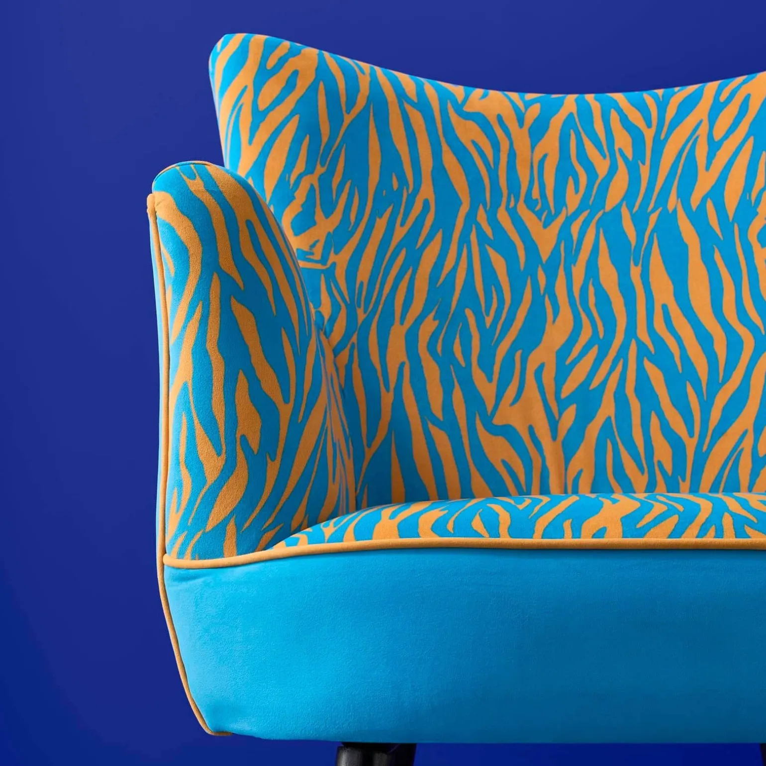 Fauteuil Zebra, bleu