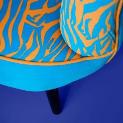 Fauteuil Zebra, bleu