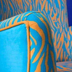 Fauteuil Zebra, bleu