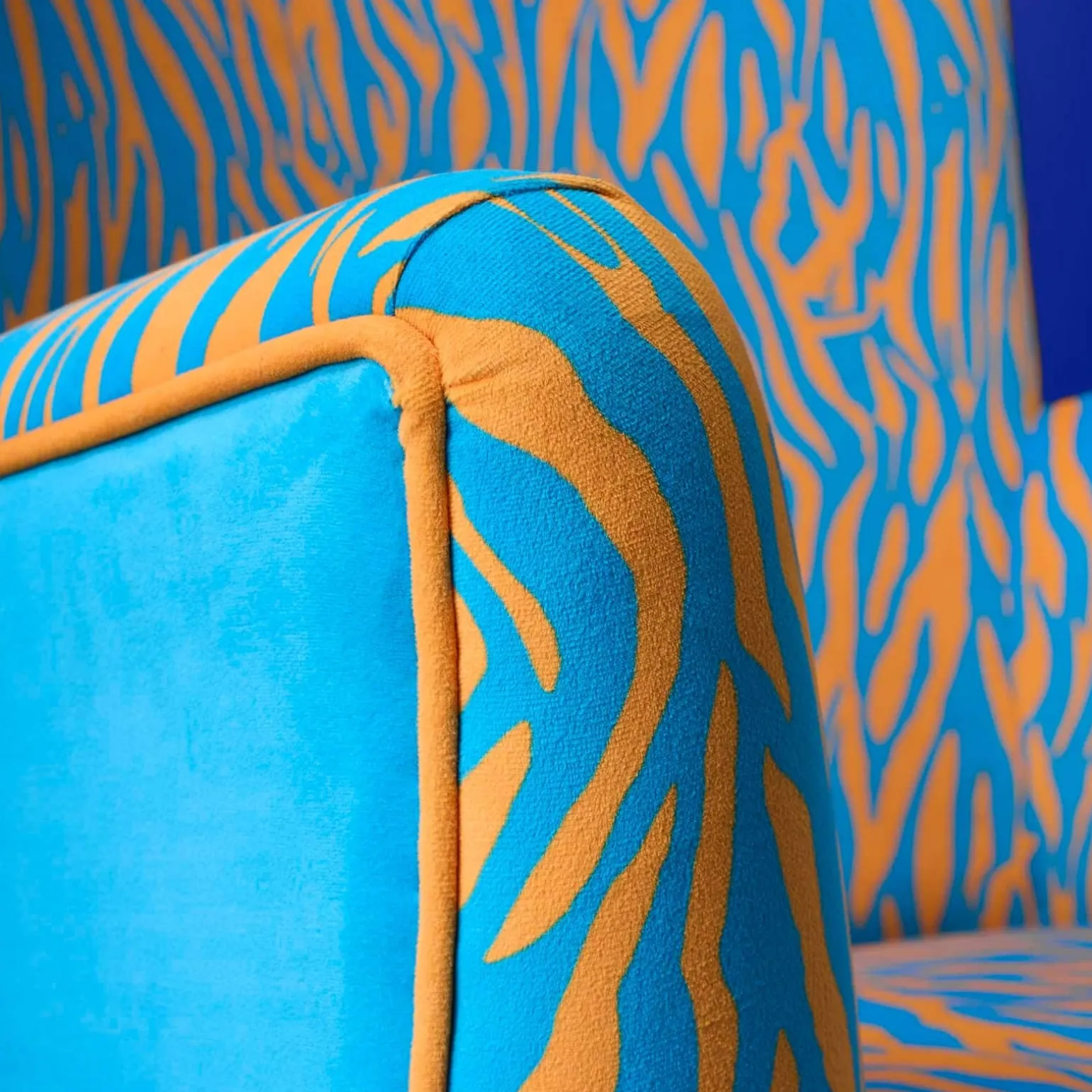 Fauteuil Zebra, bleu