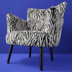 Fauteuil Zebra, noir