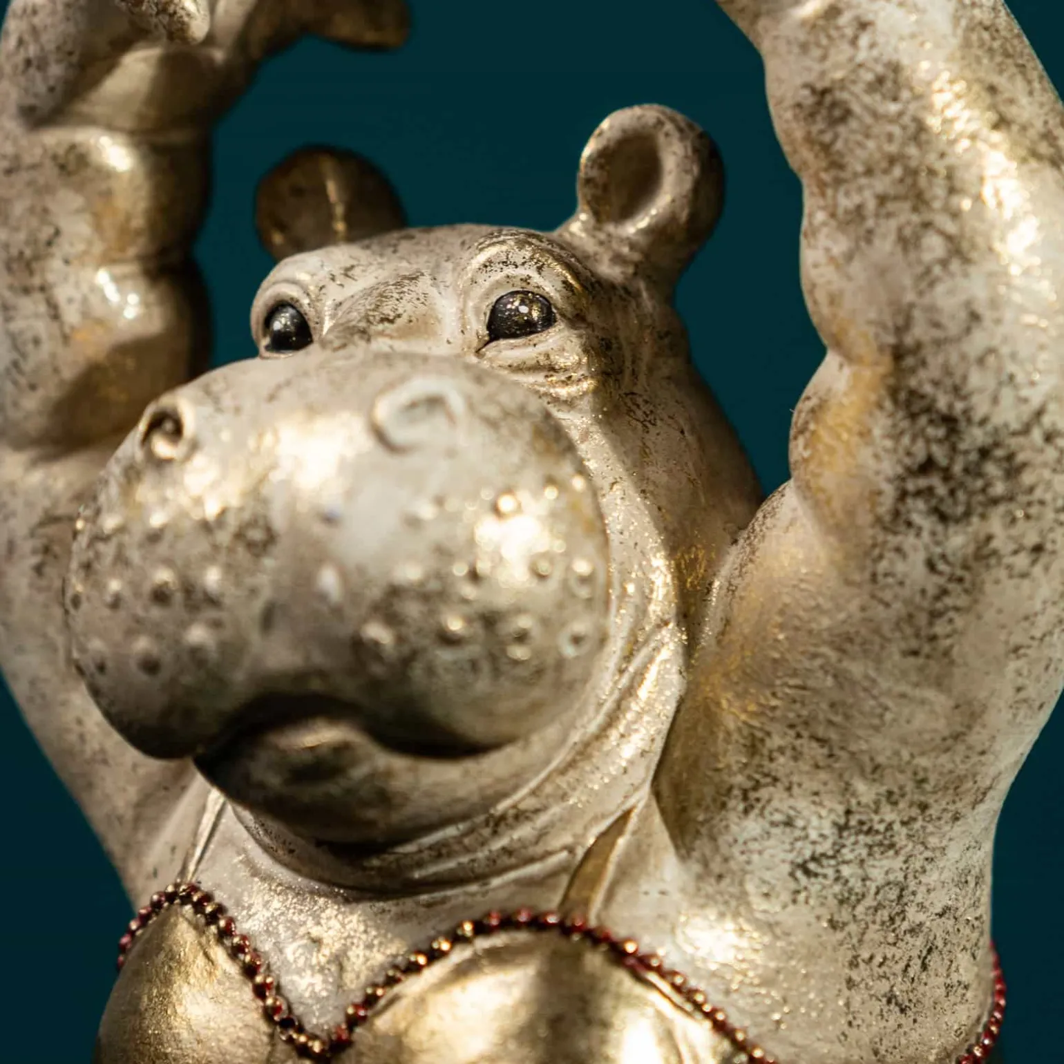 Figurine decorative Hippopotame, Hippo Ballerine, or