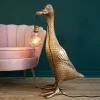 Lampadaire canard Ducky, or