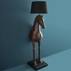 Lampadaire Cheval Amadeus, marron