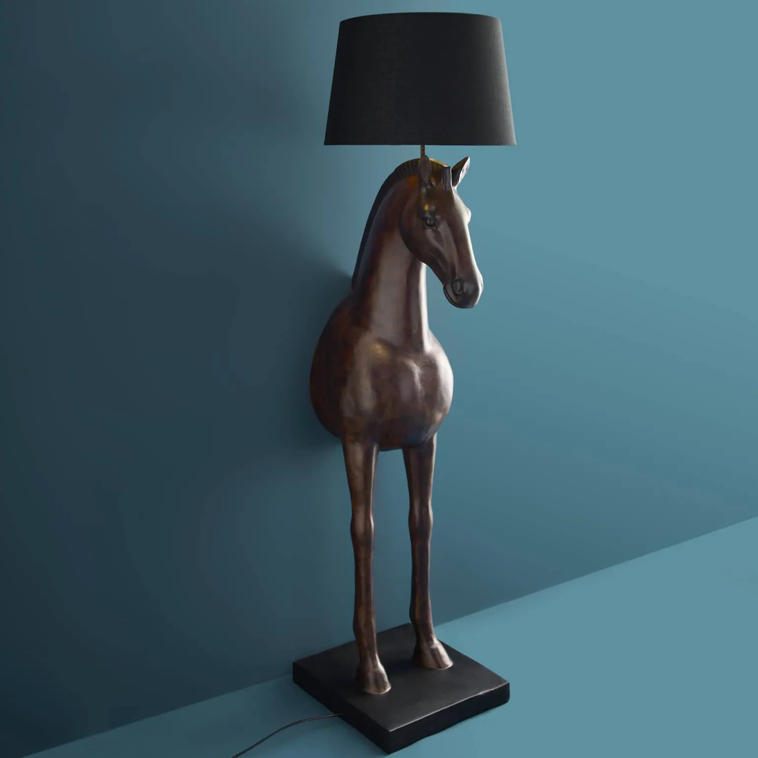 Lampadaire Cheval Amadeus, marron