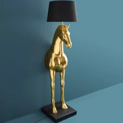 Lampadaire Cheval Amadeus, or