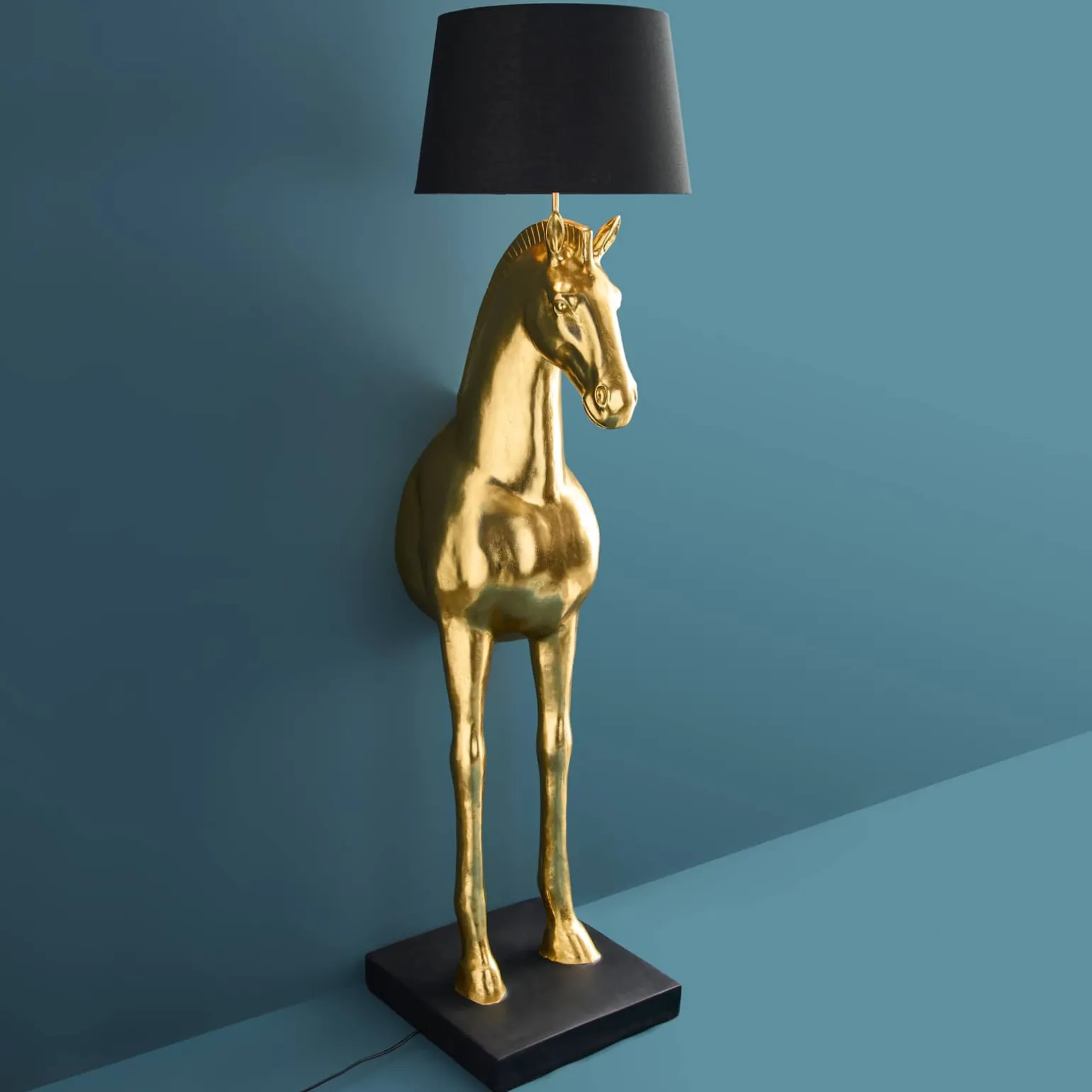 Lampadaire Cheval Amadeus, or
