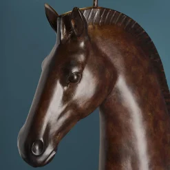 Lampadaire Cheval Amadeus, marron