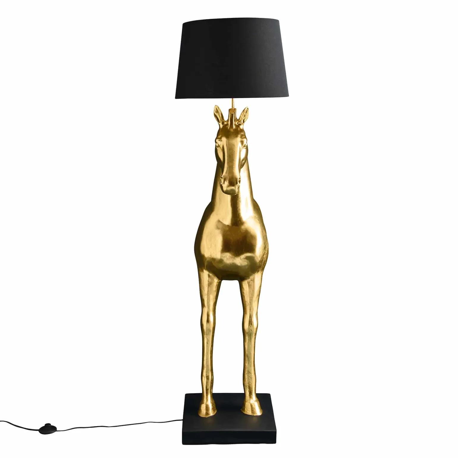Lampadaire Cheval Amadeus, or