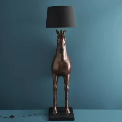 Lampadaire Cheval Amadeus, marron