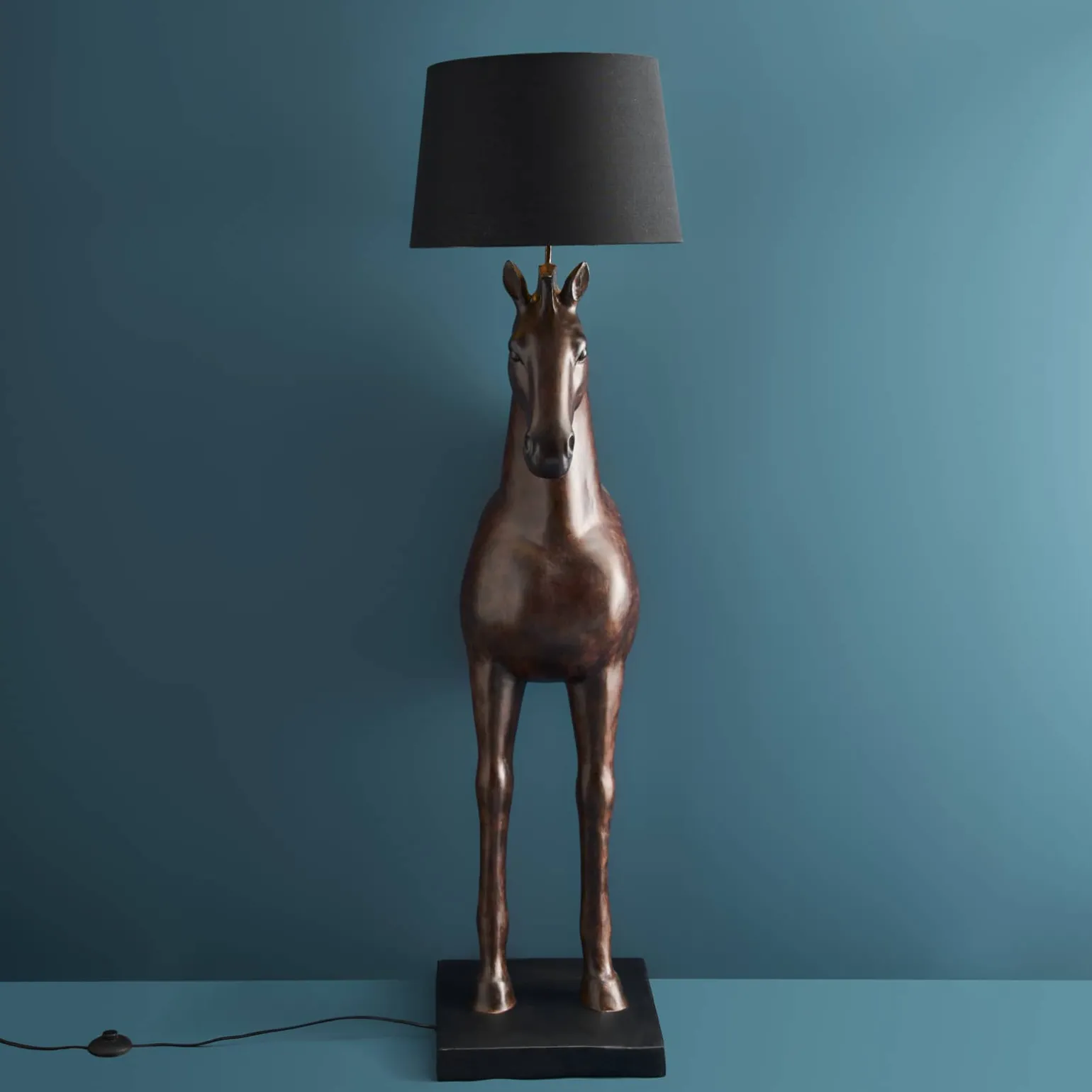 Lampadaire Cheval Amadeus, marron