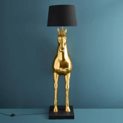 Lampadaire Cheval Amadeus, or