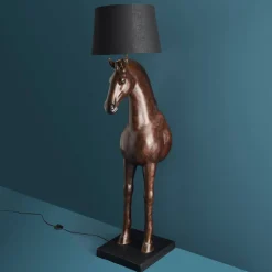 Lampadaire Cheval Amadeus, marron