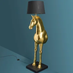 Lampadaire Cheval Amadeus, or