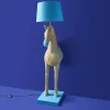 Lampadaire Zebra Zora, bleu-orange