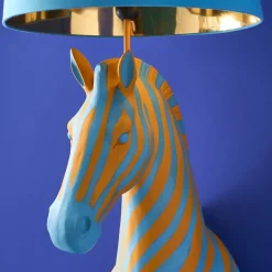 Lampadaire Zebra Zora, bleu-orange