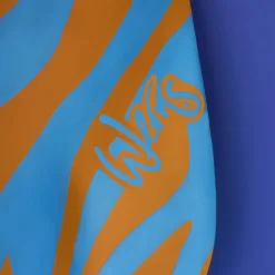 Lampadaire Zebra Zora, bleu-orange