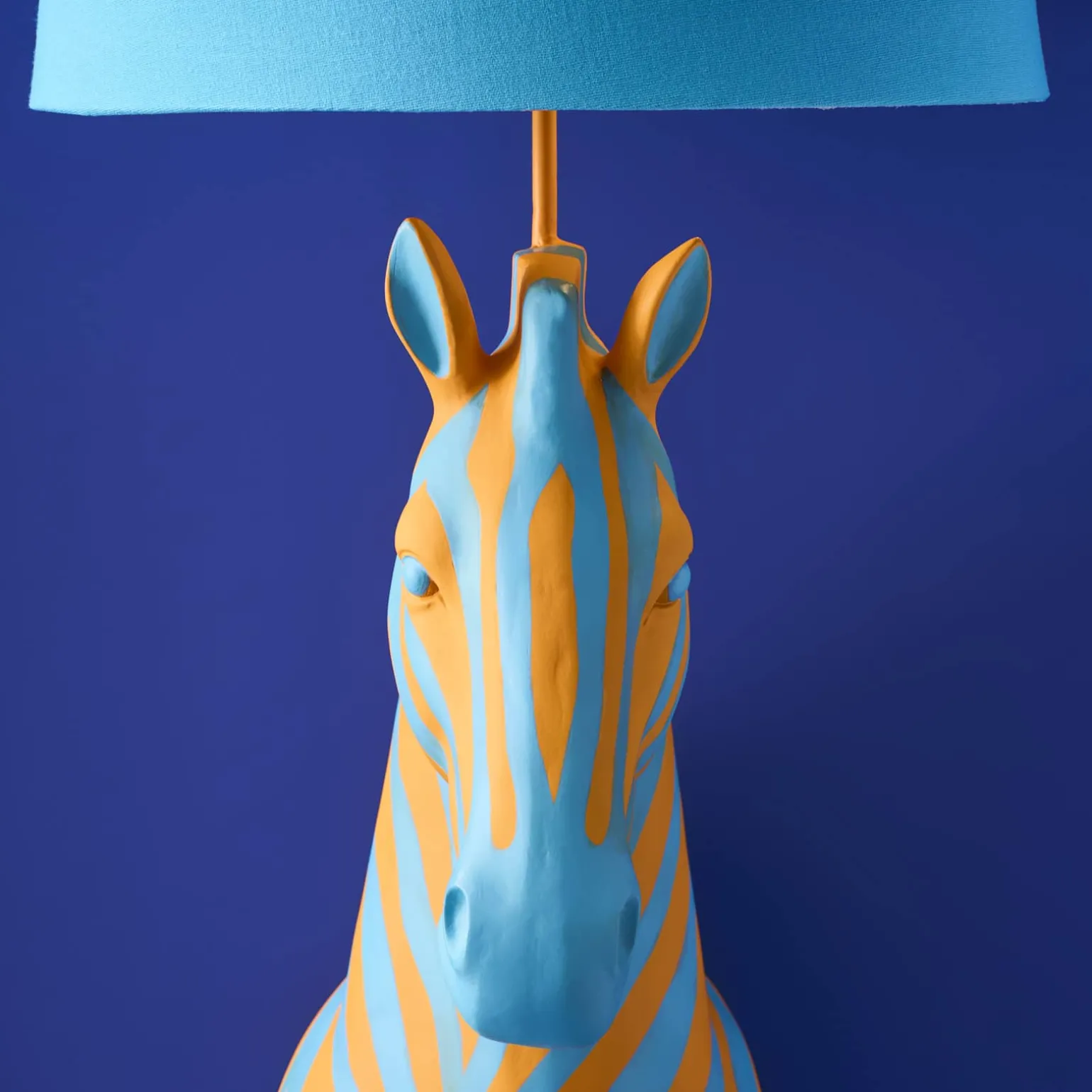 Lampadaire Zebra Zora, bleu-orange