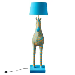 Lampadaire Zebra Zora, bleu-orange