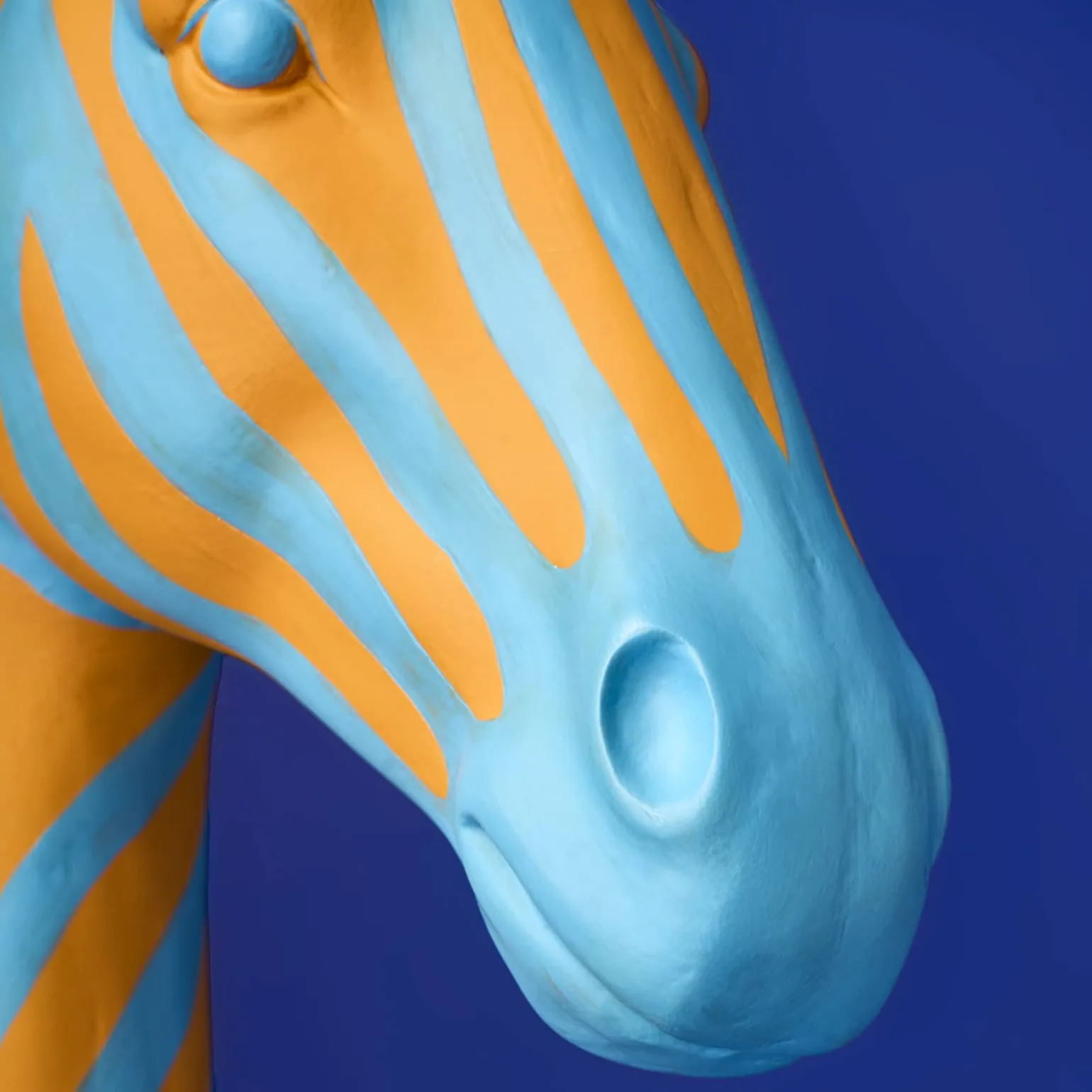 Lampadaire Zebra Zora, bleu-orange