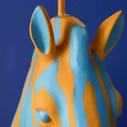 Lampadaire Zebra Zora, bleu-orange