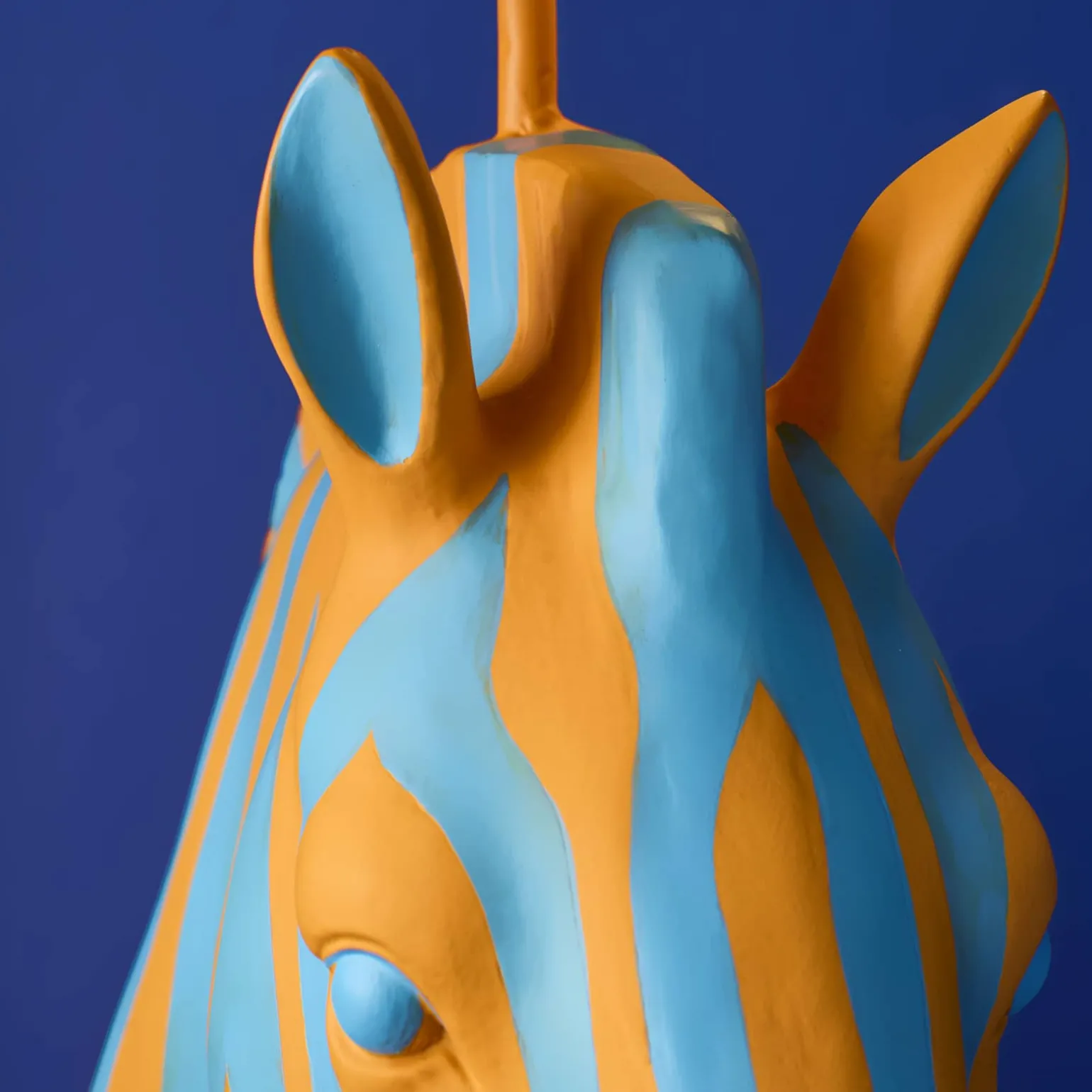 Lampadaire Zebra Zora, bleu-orange