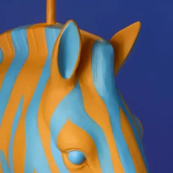 Lampadaire Zebra Zora, bleu-orange